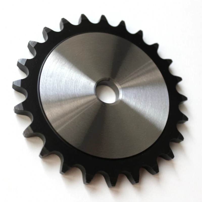 ANSI roller chain driven sprocket with finished bore and keyway